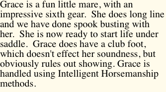 Grace is a fun little